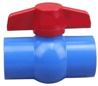 JNVFTCUX 1pcs 20-50mm Plastic PVC Ball Valve Garden Home Water Supply PVC Pipe Valve Connector Fittings Garden Aquarium Accessories(Inner Dia.32mm)