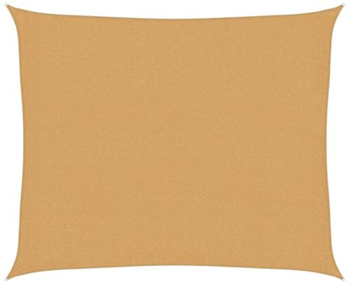 vidaXL Toldo de Patio Vela de Sombra HDPE Arena 160 g/m² 2,5x3 m