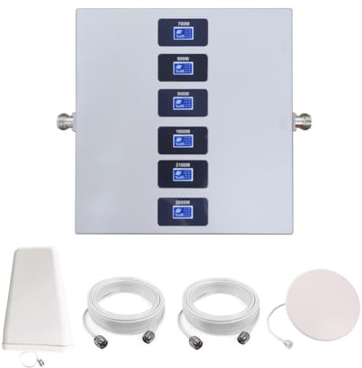 Amplificateur 4G 5G Repeteur 4G 5G Amplificateur de Signal Mobile 6 Bandes