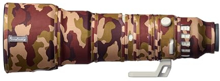 easyCover Lens Protection Camouflage Cover für Sony FE 400-800mm F/6.3-8 G OSS Braun Camouflage