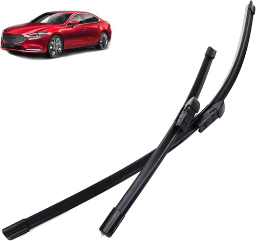 Car Windscreen Wiper Blades Replacement Car Windshield Window Brushes Bundle for Mazda 6 2018-2022 24in+18in, All Weather Easy Installation