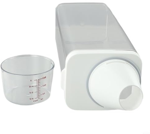 700ml Airtight Laundry Detergent Storage Container with Measuring Cup and Pour Spout for Washing Powder and Soap Dispenser(700ML)