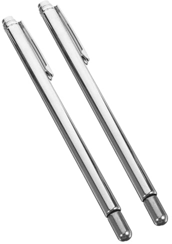 Yardenfun Jeu de Baguettes de Sourcier en Acier Inoxydable, Flexibles et Légères, Outil de Radiesthésie pour Détection D'eau et Feng Shui, Kit de Divination Portable, Accessoires Pratiques