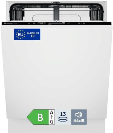 Electrolux Tecnología AirDry integrada E62LB100S 600. capacidad total de cubiertos estándar (Eco) 13