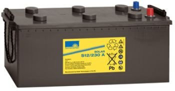Exide Sonnenschein Solar S12/230 A Blei-Gel Batterie 12V 230Ah