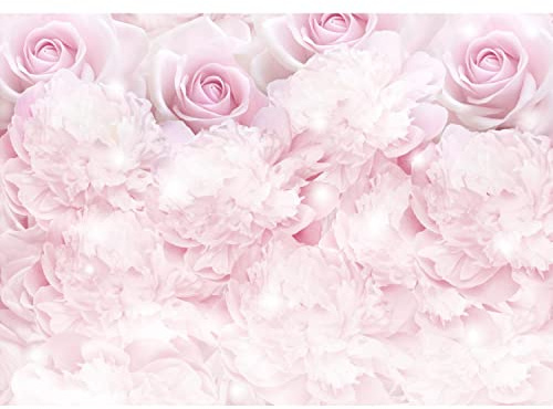 Runa Art Fototapete Blumen Rosen 352 x 250 cm Vlies Tapeten XXL Moderne Wandtapete Wohnzimmer Schlafzimmer Rosa 9413011b