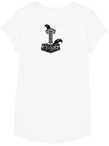 Nordische Mythologie Mjölnir Thor Hammer Raben Odins Midgard T-Shirt