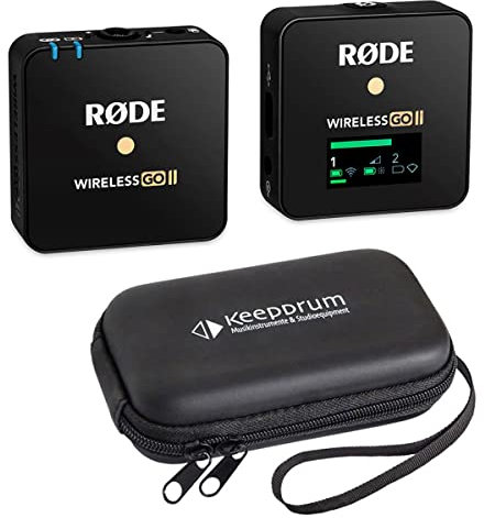 Rode Wireless GO II Single Mikrofon-Funksystem + keepdrum Soft-Case