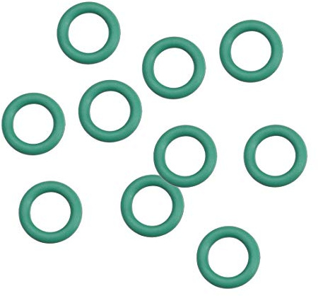 sourcing map 10 Stück O Ring 5mmx8mmx1.5mm FKM für Industerie Maschinen | Dichtungsringe O-Ringe Fluor Gummi Öl Säure Unterlegscheiben, Auto Reparatur, Wärmebeständigkeit
