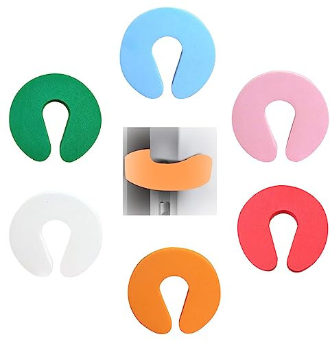 CUHZA Pack of 6 clamping protection for children's doors,Türstopper, Türstopper, Baby Kinder, Klemmschutz, Kindersicherheitstür, Türstopper Tür zum Schutz kleiner Kinderhände