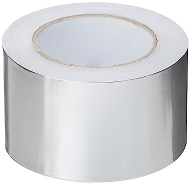 PROFIVENT.DE Nastro adesivo in alluminio, resistente al calore, impermeabile, per riparare superfici metalliche, nastro adesivo in alluminio UV, barriera al vapore, 45 m (96 mm/45 m)