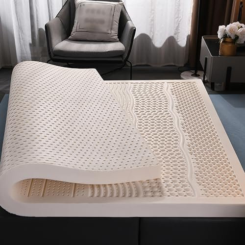 NaKeah 100% natürlicher Latex -Topper - Voller Größe - langlebig und Nicht leicht zu kollabieren, Latex -Matratzen -Topper, natürliche Latex -Matratze,7.5cm,180x200cm