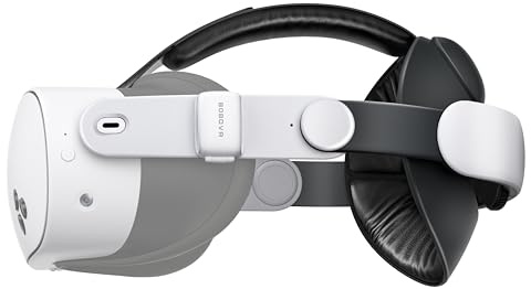 BOBOVR E3 Strap Zubehör, Kompatibel mit Meta Quest3/3S,Hinteres Balancesystem, einstellbarer 70g Gewichtsblock