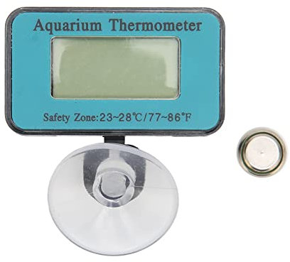 Gavigain Submersible Aquarium Thermometer, Accurate Temperature Monitoring, Suction Cup Design, Non, Compact and Portable, for Fish Containers and Diving