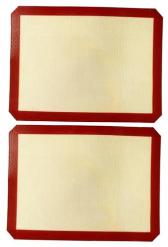 IMIKEYA 2piezas Esterilla Para Hornear De Silicona Antiadherente y Resistente Al Calor Unidades Para Galletas y Panadería