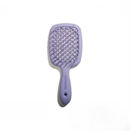 Muitomas, Spazzola per Capelli con Setole Morbide, Compatta e Resistente, Colore Lilla