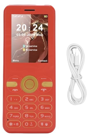 Annadue 2G Telefono Cellulare per Anziani, Telefono Cellulare di Base con Pulsante Grande, Grande Volume, Torcia, Radio FM, Torcia, Display da 2,4 , Dual Sim, Batteria da 1800 MAh (2)