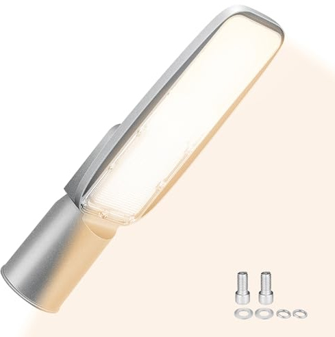 Willpower Faro Stradale LED Esterno 30W Lampione LED Bianco Caldo 3000K | Proiettore Luce 2426LM Per Giardino, Scuola, Parcheggio, Campo da Basket, Cortile, Piazza, Garage, Fari di Sicurezza