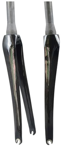 DHNCBGFZ Carbone Fourche Rigide Vélo De Route 700C Frein C 28.6mm Tapée Ultra-Léger Pleine Fourche De Vélo 377 G(Glossy)