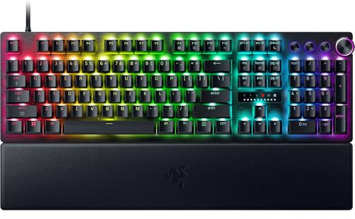 Razer Huntsman V3 Pro 8KHz - Full-Size PC-Gaming Tastatur - 8KHz HyperPolling - Analoge optische Switches - Auslösebereich 0,1-4,0mm - Snap Tap - Rapid Trigger - QWERTZ DE Layout | Schwarz