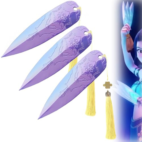 3 PCS Épée pour Style Coréen Pop Coréen Idole Hunter Cosplay de Costume d'halloween Objet de Collection Animé,Épée de Cosplay,Imprimée en 3D, pour Costume de Chasseur à Halloween