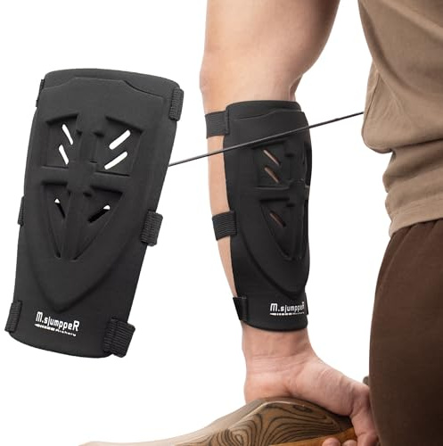 Archery Arm Guard with 3-Strap Buckles Breathable & Padded Forearm Protector Archery Bracer for Adults, Men, Women, and Youth