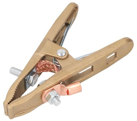 Morsetto di messa a terra outdoorm 500A in ottone, morsetto di messa a terra ad alta potenza a forma di A per saldatura MIG, MMA, TIG e ARC.