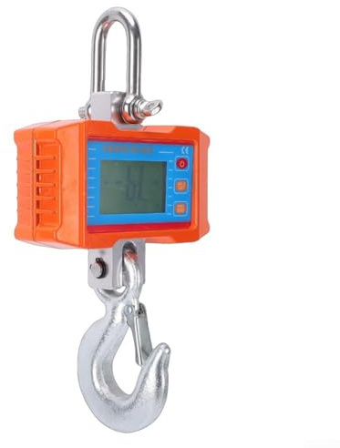 1 000 kg bärbar tranvåg med stabil sensorteknik och konsekvent utgång under variabla förhållanden (orange)