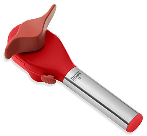 Kuhn Rikon Deluxe Auto Safety LidLifter/Can Opener, Red and Silver