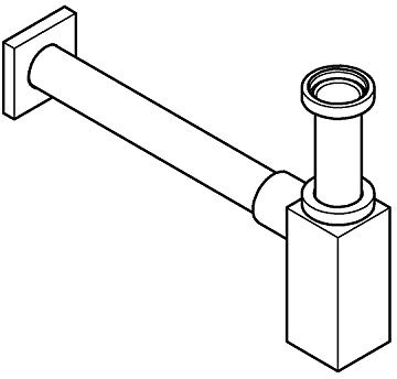 GROHE Geruchsverschluss (für Waschtische, langlebige Oberfläche), supersteel, 40564DC0