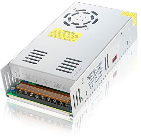 DC 12V 50A 600W Fuente de alimentación transformador 110/220V CA a CC 12V 600W Fuente Alimentación para LDE lámpara Motor Bomba CCTV Cámara de Seguridad Car Stereo Impresora 3D y Más 12V Dispositivo