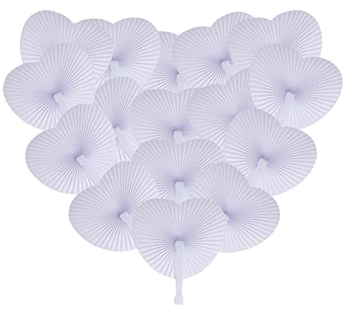 24 STK Fächer Hochzeit Handfächer Papierfächer Hochzeitsfächer Faltfächer Faltbar Gastgeschenk Für Sommer Gelegenheiten,Party,DIY,Wand Dekoration