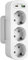 Presa Multipla Salvaspazio con USB C,Adattatore Presa Tripla Salvaspazio 3 Prese Schuko Tedesco,Presa USB Multipla 2 USB Adattore, Multipresa da Parete Spina Tedesca,Ciabatta Elettrica a Muro,Bianco