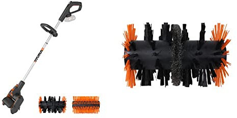WORX WG441E.9 Akku-Multi-Bürste 20V & WA0293 Harte Strahldraht Fugenbürste für Akku-Oberflächenreiniger WG441E- geeignet für Fugenreinigung & Unkräuterreinigung - originaler Ersatzteil