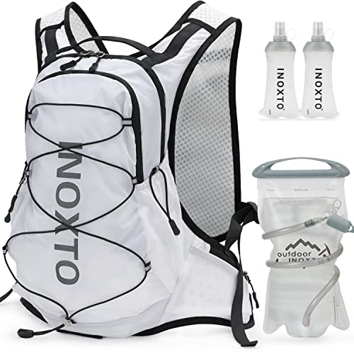 IX INOXTO Hydration Pack Backpack, Lightweight Water Backpack with 2L Leakproof Hydration Bladder Daypack for Men Women,Running Hydration Vest for Outdoor Trail
