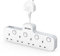 Mscien Multi Plug Extension Socket with USB, 4 Way Plug Adapter, Hanging Plug Extender with Switches for Home, Office, Multiplug Wall Socket Extension