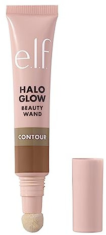 e.l.f. Halo Glow Contour Beauty Wand, Liquid Contour Wand For A Naturally Sculpted Look, Buildable Formula, Vegan and Cruelty-free, Light/Medium