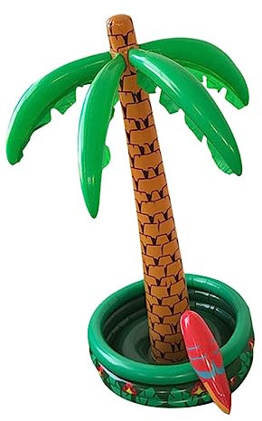 Toddmomy Aufblasbarer Eiskübel Kokospalmenbaum PVC 180cm Sommerparty Deko Aufblasbare Requisite