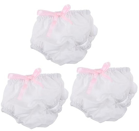 ibasenice 3stücke Teiliges Puppenunterhosen Babypuppen Weiche Stoffunterwäsche Puppenkleidung Und Spielzeug-zubehör Für Kreatives Rollenspiel Passend Für Puppen Wiederverwendbar Und