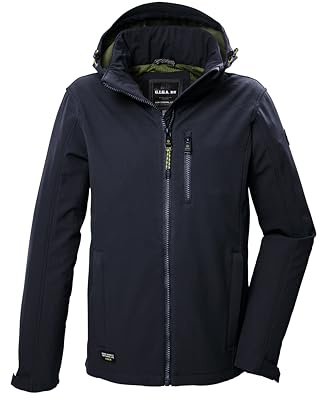 G.I.G.A. DX Softshelljacka/utomhusjacka för män med dragkedja GW 29 MN SFTSHLL JCKT, mörk stålblå, 4XL, 41866-000