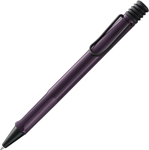 Lamy safari violet blackberry Kugelschreiber - zeitlos klassicher Kuli mit ergonomischem Griff & robustem ASA-Kunststoff - inkl. Großraummine M 16 in Strichbreite M in schwarz