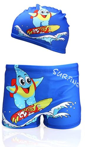 CHUANGOU Bonnet de Bain,Bonnet Piscine,Slip de Bain Homme,Maillot de Bain Homme Piscine,Les Bonnets de Bain pour garçons(XXL)