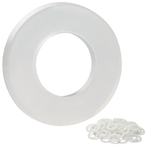 FOMGIIN Kunststoff Unterlegscheiben M12 x 24mm, 30 Stück Plastik Beilagscheibe Nylon Unterlegscheibe Karosseriescheiben Kunststoffscheiben Beilagscheiben für Geräte Maschinen Elektrische Klempner
