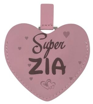 Créa03 Runder Taschenspiegel zum Mitnehmen, Herz, Super ZIA, tolle Geschenkidee für Geburtstag, Weihnachten, Party, Schwester, Patentante