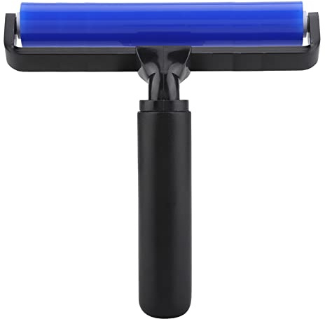 Rodillo de Silicona para eliminación de Polvo, pequeñas partículas de Polvo, Rodillo Manual para eliminación de Polvo, Cepillo de Rodillo Adhesivo para Cabello eficaz Multiusos (6in)