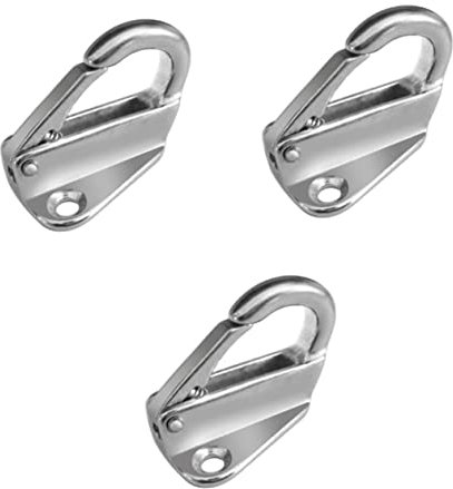 Gogogmee 3 Stücke Boot Zubehör Marine Haken Für Boot Heavy Duty Snap Haken Marine Grade Edelstahl