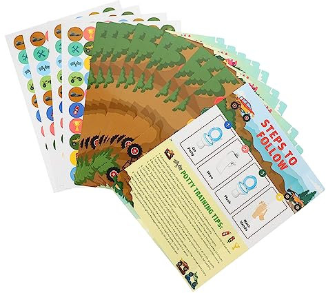 MOLUCKFU Töpfchentraining-Aufkleber Satz Tabelle Mit Sticker Zubehör Für Kleinkinder Zum Selbstständig Trainieren