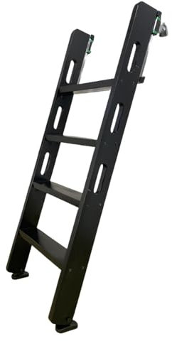 HAEKEBC Wood Bunk Bed Ladder 60inch Non Slip Bed Ladder Safety Railing Ladder Loft Wall Mounted Ladder Bed Side Hanging Ladder For Library(125cm/50inch)