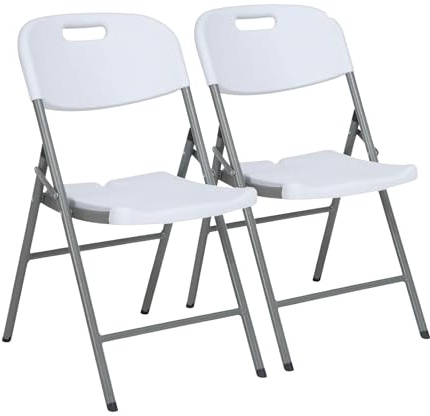 Floordirekt- Gartentisch Klappbar Kunststoff - Buffettisch mit Tragegriff - Klapptisch für Garten Terrasse und Balkon - Campingtisch 6 Personen (2er Set Okinawa)