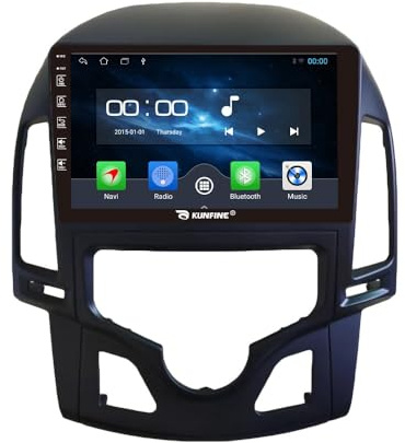 Car CarPlay Android Auto Navigation Stéréo GPS Radio Caméra arrière Display 9 IPS Touchscreen Headunit Tablet Pad Lecteur multimédia pour Hyundai I30 2009-2011 at, Quad Core 2G+64G